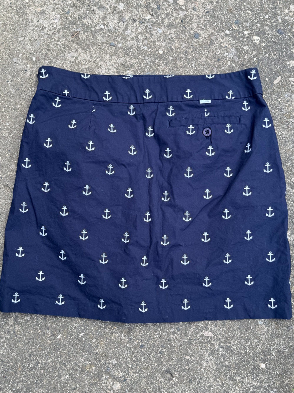 Izod EFG Extreme Function Golf Skort Skirt Nautical Anchors Size 8